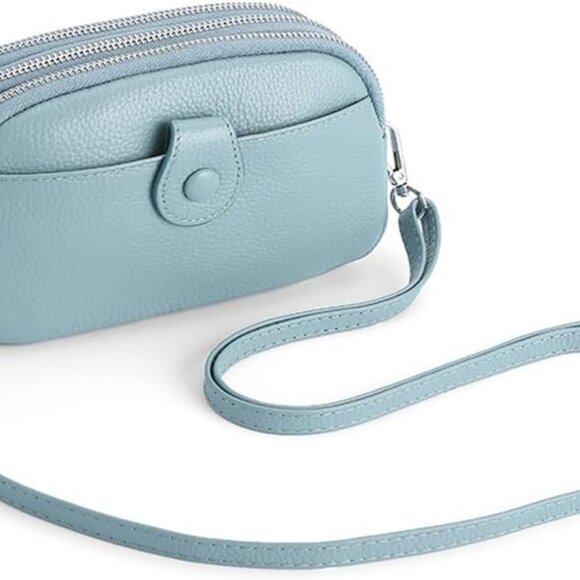 Handbags - Leather Crossbody Bag Women Small Shoulder Purse Cell Phone Organizer